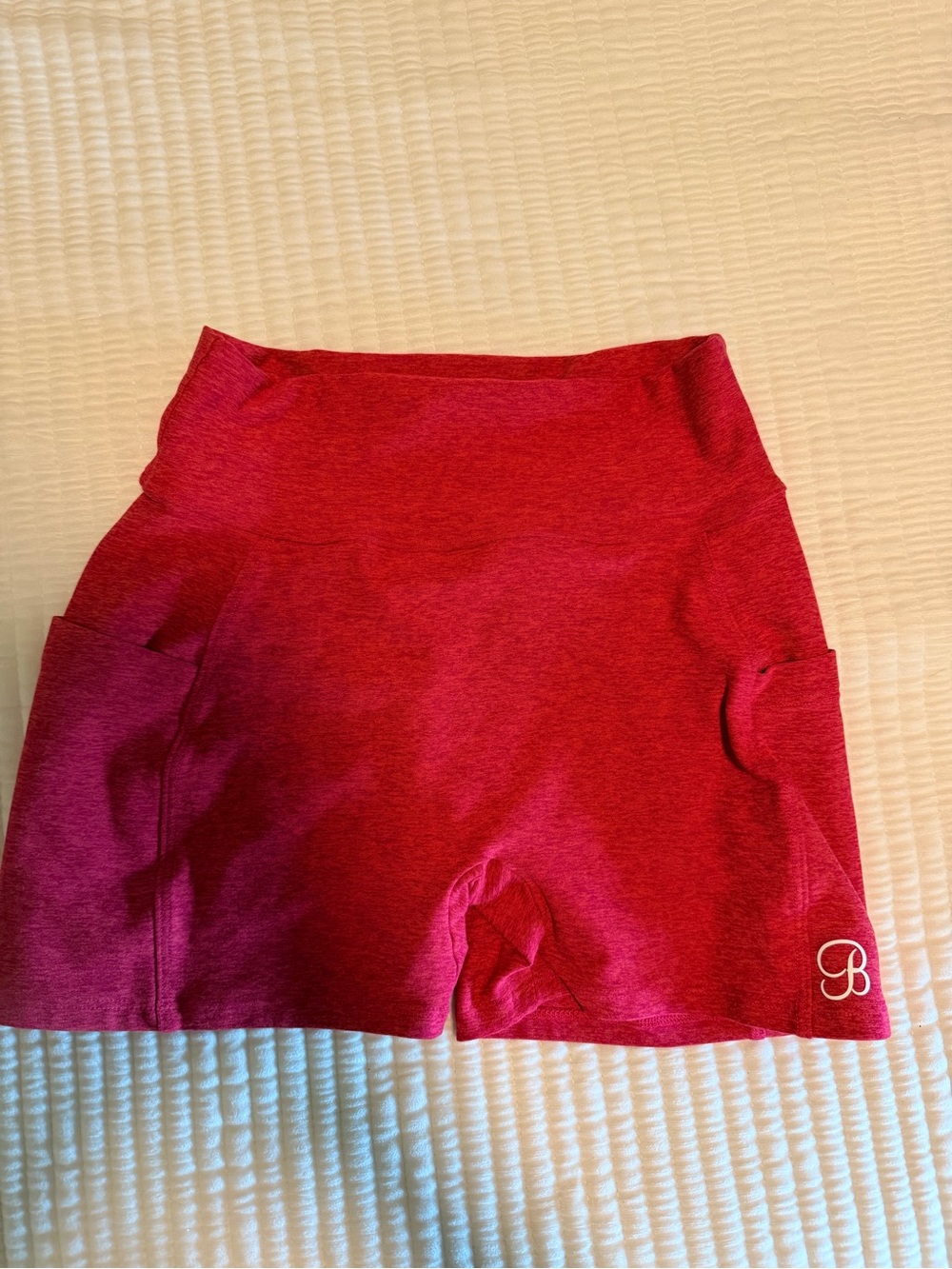 Bombshell Sportswear Red-Pink Athletic Skort Shorts